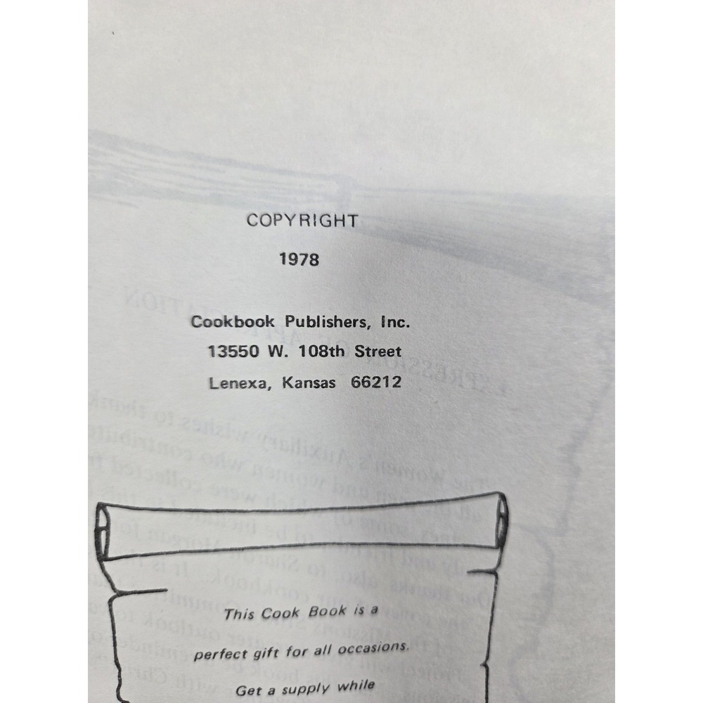 Ben Avenue Free Will Baptist Church Cookbook Kannapolis NC 1978 Missionaries - Picture 3 of 16